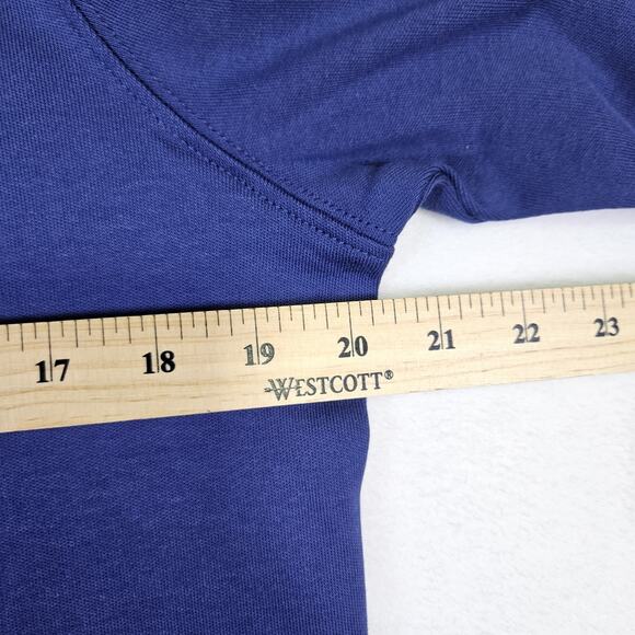 Vineyard Vines Boys Half Zip Pullover Deep Bay Blue Lightweight Sweatshirt XL 18 - Picture 9 of 13